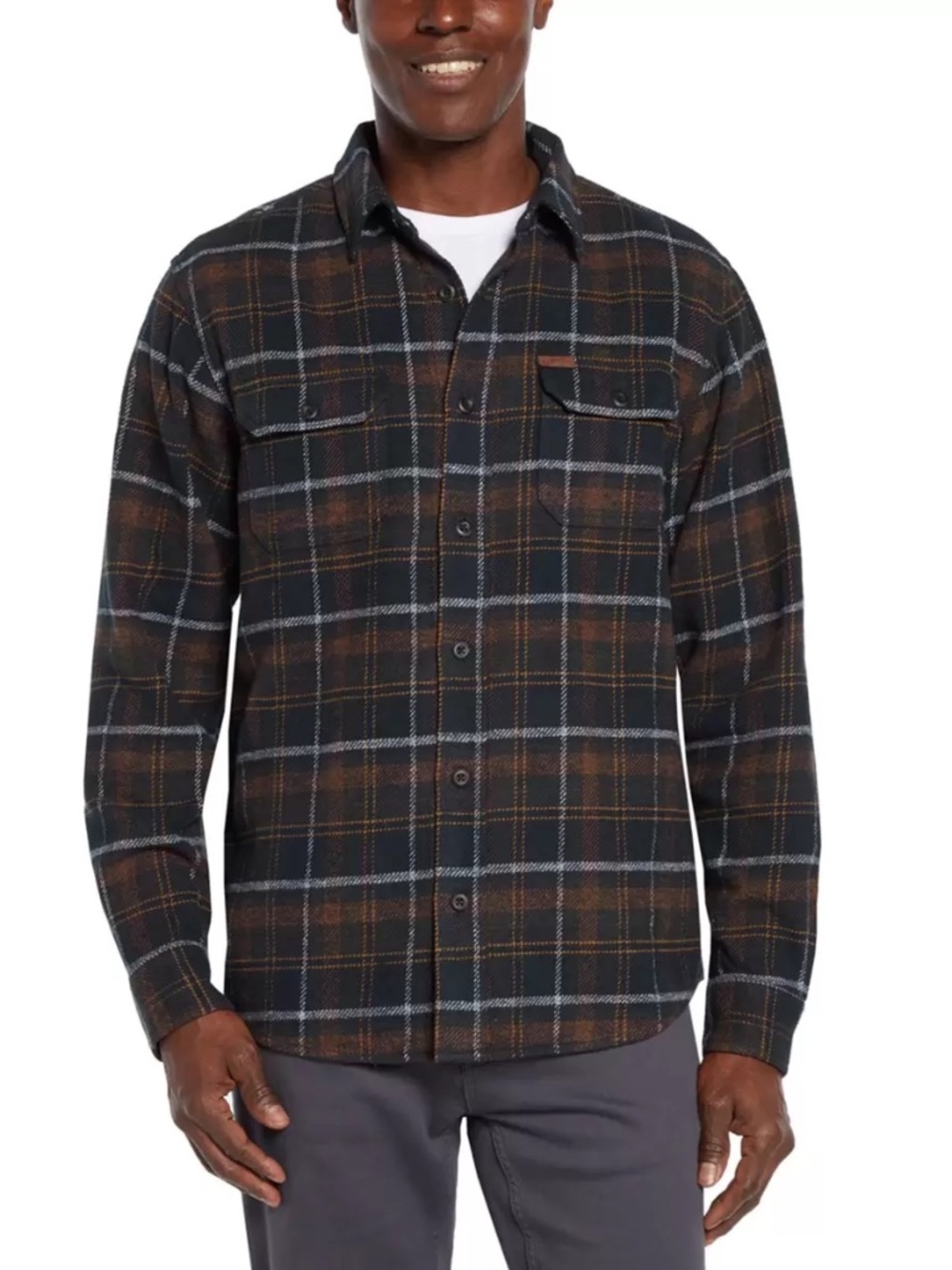 Orvis Men's Medium Heavyweight Shirt Blue New WO Tags